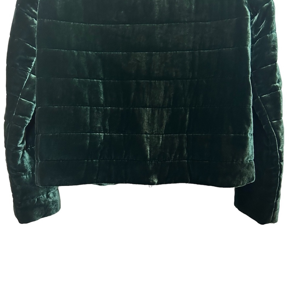 Eileen Fisher Emerald Green Fully Lined Quilted Zip Front Jacket Sz.S/P - Picture 8 of 16